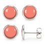 Jewelry - Silver Flash Surgical Stainless Steel Studs - Pamplemousse - LES JOLIES D'EMILIE