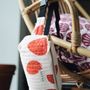 Bags and totes - Banana bag organic cotton - Pink strawberry  - HOLI AND LOVE