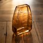 Vases - Vase en verre ambré agate 16x8x23 cm CR22069  - ANDREA HOUSE