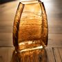 Vases - Amber agate glass vase 18x9x28 cm CR22070  - ANDREA HOUSE