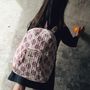 Bags and totes - Kids backpack in organic cotton - Pink flower - HOLI AND LOVE