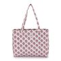 Bags and totes - Tote bag in organic cotton - Pink flower - HOLI AND LOVE