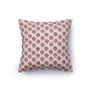 Cushions - Quilted cushion in organic cotton - Pink flower - HOLI AND LOVE