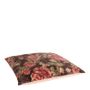 Coussins - Coussin 45x45 cm Rose rouge sur fond noir - DUTCH STYLE BY BAROQUE COLLECTION