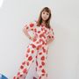 Homewear - Kids pyjamas in organic cotton - Pink strawberry - HOLI AND LOVE
