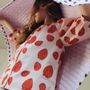 Homewear - Kids pyjamas in organic cotton - Pink strawberry - HOLI AND LOVE