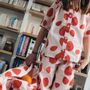 Homewear textile - Pyjama kids en coton bio - Pink strawberry - HOLI AND LOVE
