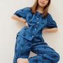 Homewear textile - Pyjama kids en coton bio - Blue bird - HOLI AND LOVE