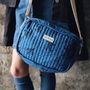 Bags and totes - Messenger bag in organic cotton - Blue bird - HOLI AND LOVE