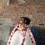 Throw blankets - Quilted plaid in organic cotton - Pink Strawberry - HOLI AND LOVE