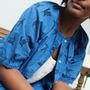 Homewear - Women's pyjamas in organic cotton - Blue bird - HOLI AND LOVE