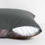 Comforters and pillows - Cotton and linen landscape cushion cover - contemporary home design - CÉLINE DOMINIAK