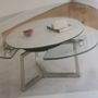 Decorative objects - Tempered glass table. - LA SEVE DES BOIS