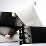 Fabric cushions - Tai Lue Naga Pom Pom Lumbar Cushion Cover 30 x 50 cm - TRADITIONAL ARTS AND ETHNOLOGY CENTRE (TAEC)