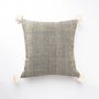 Fabric cushions - Tai Lue Striated Tassel Cushion Cover 40 x 40 cm - TRADITIONAL ARTS AND ETHNOLOGY CENTRE (TAEC)