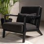 Lounge chairs - CELINA FAUTEUIL BLACK - LIFESTYLE 94 HOME COLLECTION