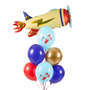 Objets de décoration - Ballons 30cm: Joyeux anniversaire, Avion, smiley, ferme, Cerf - PARTYDECO