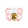 Decorative objects - Balloons 30cm: Happy Birthday To You, One year, Pastel Light Blue, One year, Pastel Pale Pink,  Happy Birthday To You - PARTYDECO