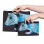 Clutches - Double-sided printed zipped pouch with furry animals - two sizes - CÉLINE DOMINIAK