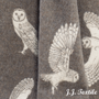 Plaids - Couverture en laine Chouette - 130 x 180 cm - J.J. TEXTILE LTD