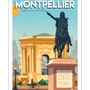 Affiches - Affiche MONTPELLIER « Le Jardin du Peyrou » - MARCEL TRAVELPOSTERS