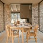 Dining Tables - Dining table in ash and pine wood Ø120x73 cm MU22013 - ANDREA HOUSE