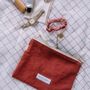 Clutches - Large organic cotton canvas pouch - LES PENSIONNAIRES