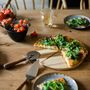 Ustensiles de cuisine - Planche à pizza en acacia et cutter en acier inoxydable Ø30x1 cm MS22054 - ANDREA HOUSE