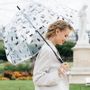 Petite maroquinerie - Parapluie long cloche automatique transparent chat chien - SMATI