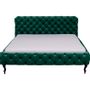 Beds - Bed Desire Velvet Green 160x200cm - KARE DESIGN GMBH