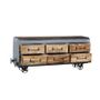 Design objects -  Chest of Drawers Locomotive Wood and Metal - GRAND DÉCOR