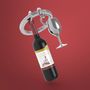 Gifts - Wine& Glass Key Chain - METALMORPHOSE