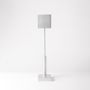Table lamps - CARRE CORDLESS LAMP- Smoked Silver- 50cm - HISLE