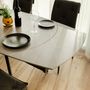 Dining Tables - Cribel Florida Plus Table, grey marble effect - CRIBEL