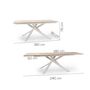 Dining Tables - Cribel Giove Table, white  wood - CRIBEL