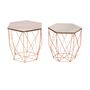 Coffee tables -  Cribel Hexagon Set, avilable black and rose gold  - CRIBEL