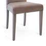 Chairs for hospitalities & contracts - Cribel Dorotea, modern chair in dove grey faux leather - CRIBEL