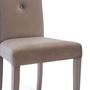 Sièges pour collectivités - Cribel Dorotea, chaise moderne en similicuir gris tourterelle - CRIBEL