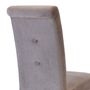 Chairs for hospitalities & contracts - Cribel Dorotea, modern chair in dove grey faux leather - CRIBEL