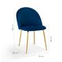 Chairs for hospitalities & contracts - Cribel Tamara, modern chair in velvet cover - CRIBEL