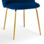 Sièges pour collectivités - Cribel Tamara, chaise moderne avec revêtement en velours - CRIBEL