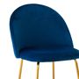 Chairs for hospitalities & contracts - Cribel Tamara, modern chair in velvet cover - CRIBEL