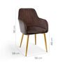 Chairs for hospitalities & contracts - Cribel Odette, modern chair in velvet cover  - CRIBEL