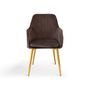 Chairs for hospitalities & contracts - Cribel Odette, modern chair in velvet cover  - CRIBEL