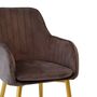 Chairs for hospitalities & contracts - Cribel Odette, modern chair in velvet cover  - CRIBEL