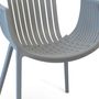 Chairs for hospitalities & contracts - Cribel Aida, chair in grey polypropylene - CRIBEL