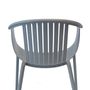 Chairs for hospitalities & contracts - Cribel Aida, chair in grey polypropylene - CRIBEL