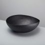 Platter and bowls - Black Crosshatch Aluminum Bowls - BE HOME
