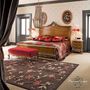 Curtains and window coverings - Double Bed Walnut with Silver Leaf - MODENESE LUXURY FURNITURE