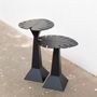 Coffee tables - 2 Monstera small tables in natural slate - LE TRÈFLE BLEU